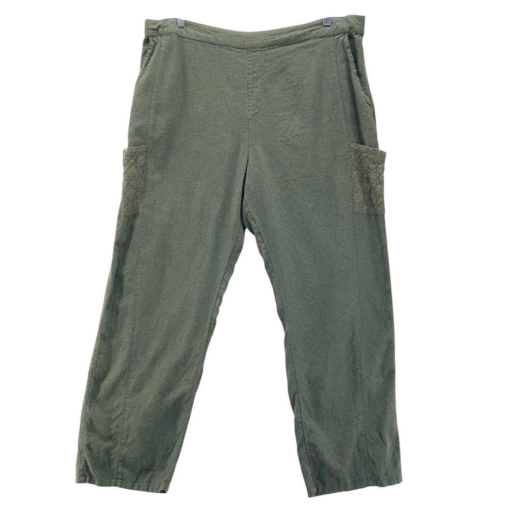 Denim & Co Linen Pants XL